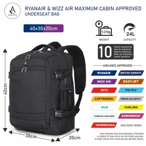 Alternative view of Aerolite ruksak 40x30x20 cm 24 L – Ryanair i Wizz Air
