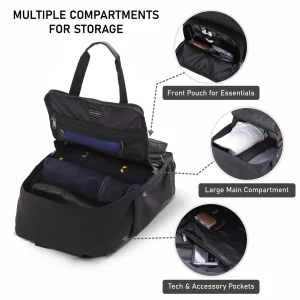 Aerolite ruksak 40x30x20 cm s odvojivom torbicom – Ryanair i Wizz Air - Slika 5